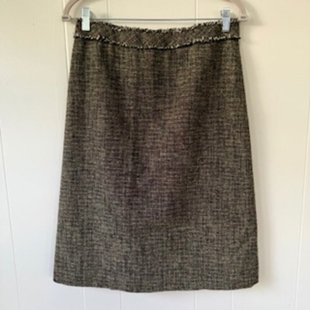 Women’s Kasper Tweed Pencil Skirt Wool Blend Size 6 Office Business Wear